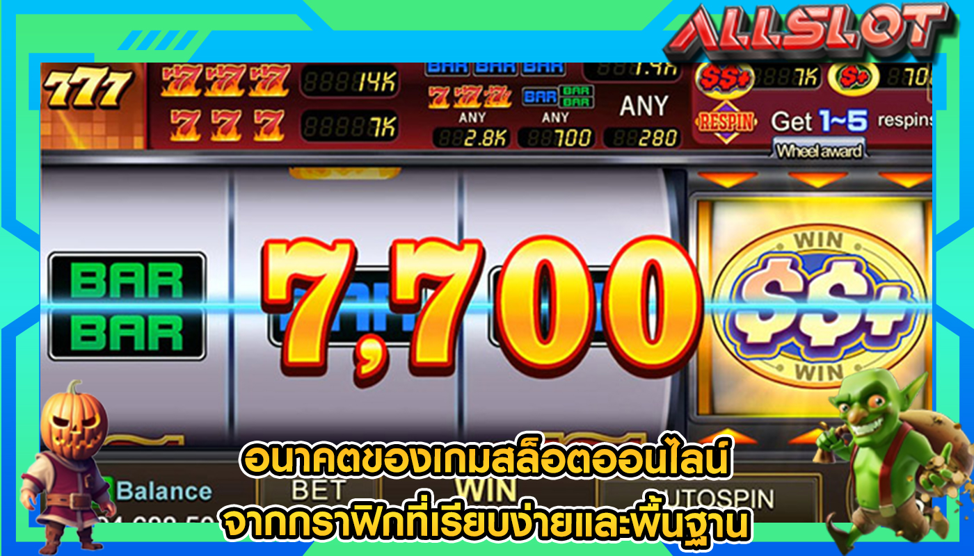 อนาคตของเกมสล็อตออนไลน์ จากกราฟิกที่เรียบง่ายและพื้นฐาน